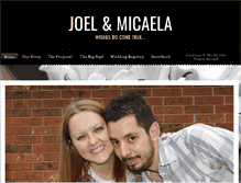 Tablet Screenshot of joelandmicaela.com